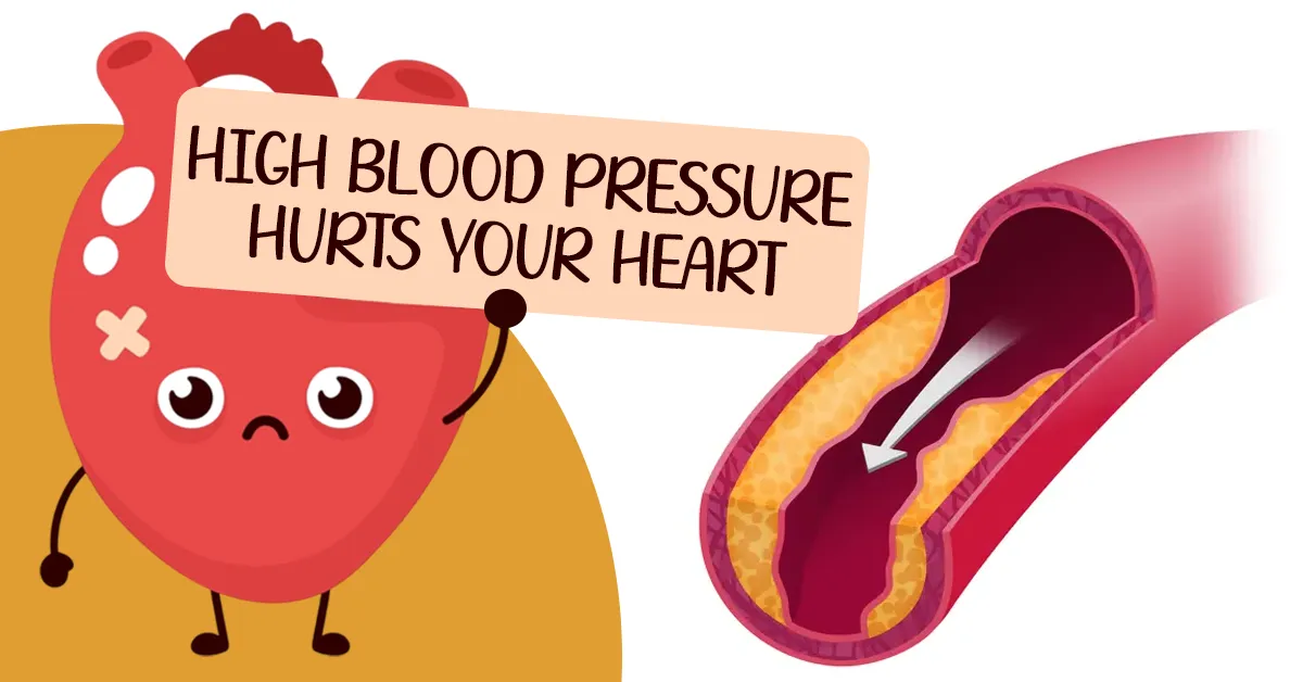 how high blood pressure hurts your heart