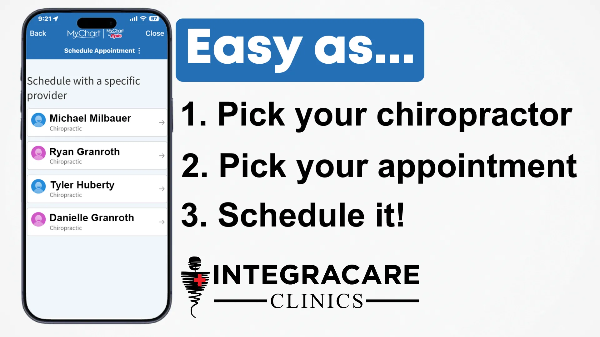 chiropractic direct scheduling