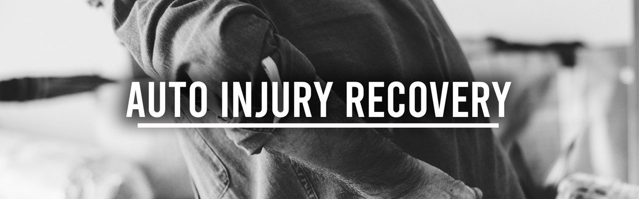 auto injury recovery banner